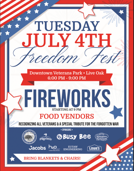 4th of July Freedom Festival in Live Oak, FL - Visit Suwannee