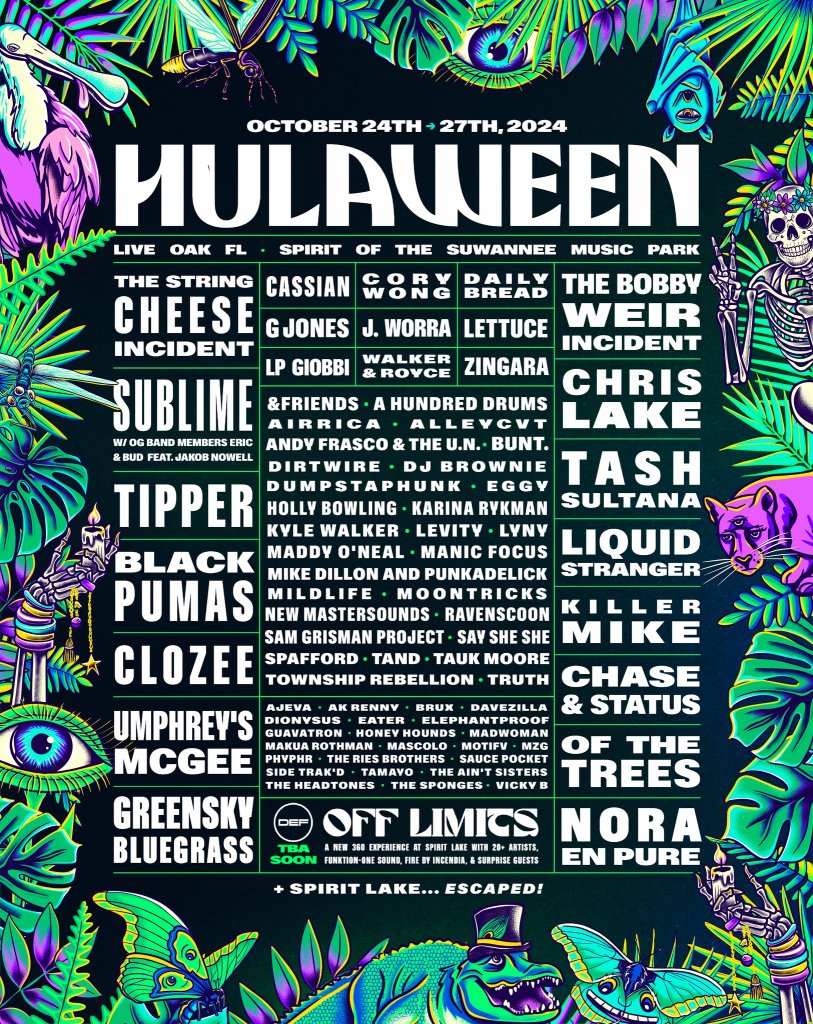 Hulaween lineup 2024