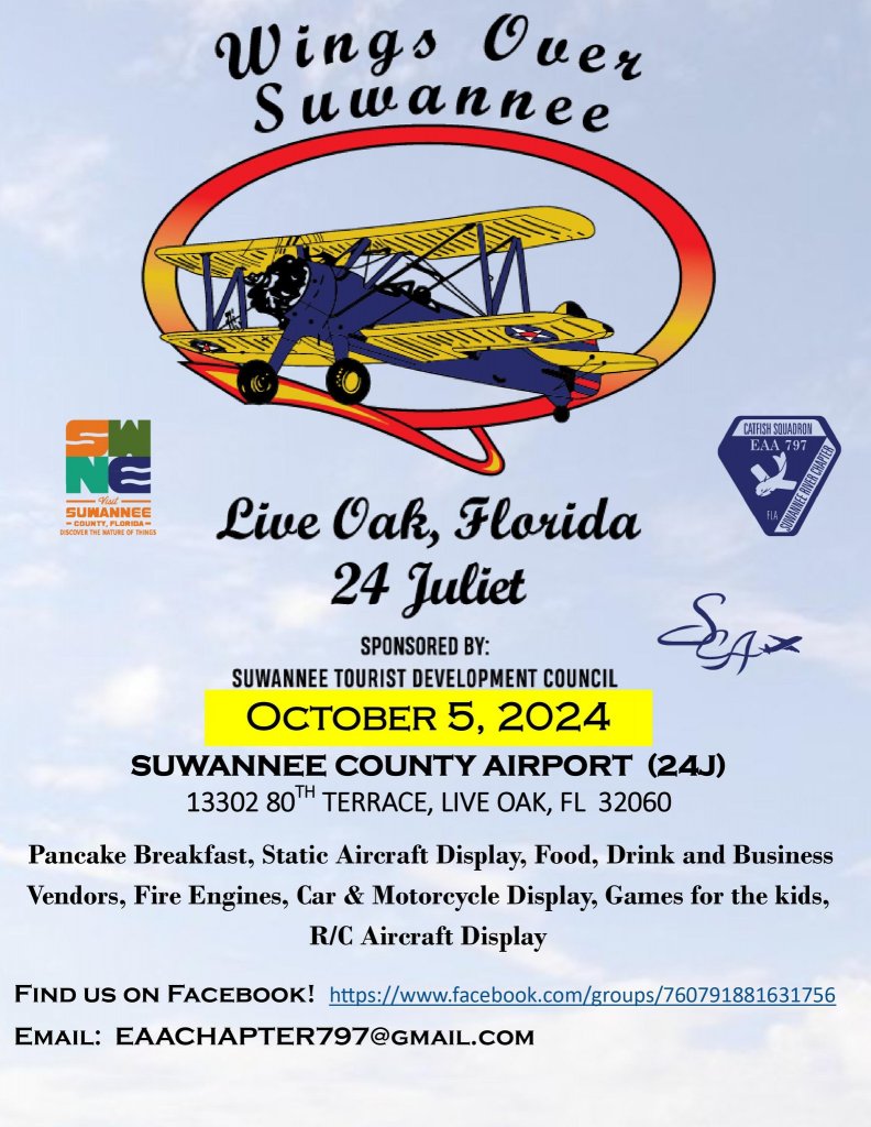 Flyer for Wings Over Suwannee