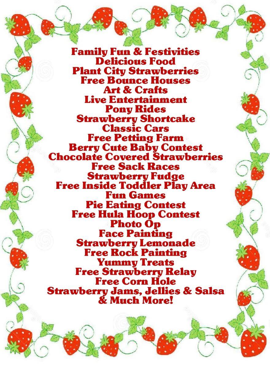 Strawberry festival poster
