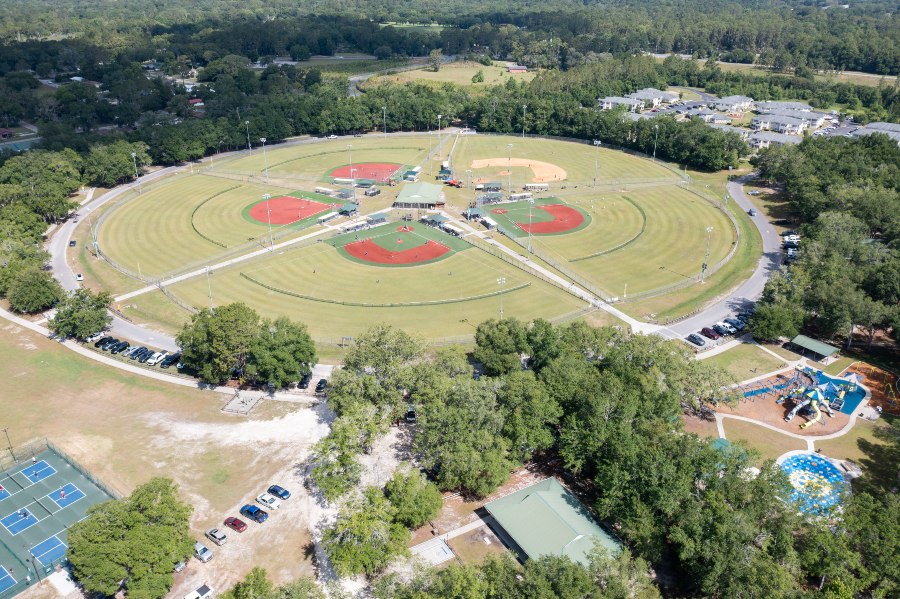 Aerial photo of the First Federal Sportsplex
