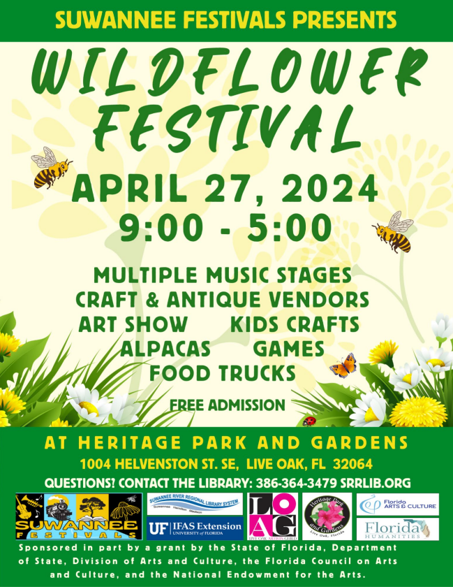 Flyer for wildflower festival